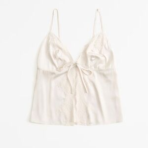 Women's Lace and Satin Tie-Front Abercrombie and Fit h
Sleep Cami